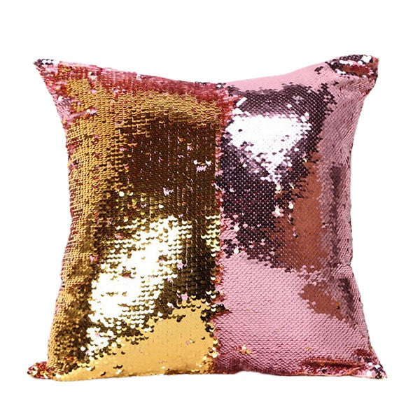 40*40CM DIY Glitter Sequins Magic Throw Pillow Cases Cover Mermaid Changing Scale Hugging Cushion Decorative Pillow Case Cover