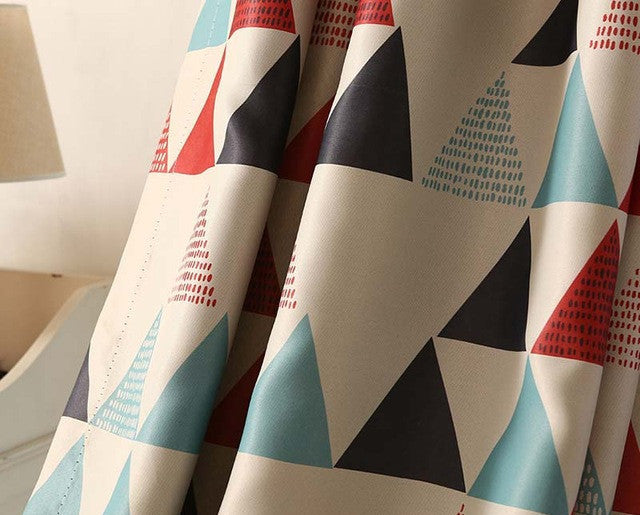 Modern Luxury Curtains for Living Room Bedroom Luxurious Window Curtains Blackout Kid Room Geometric