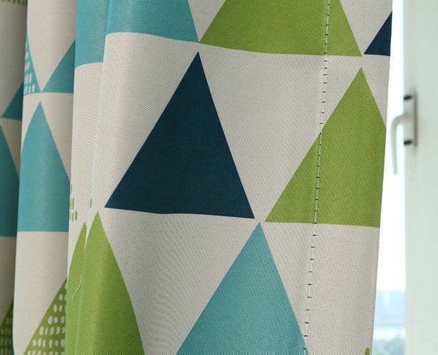 Modern Luxury Curtains for Living Room Bedroom Luxurious Window Curtains Blackout Kid Room Geometric