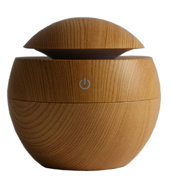 Wood Mini Ultrasonic Humidifier USB Portable Color Changing LED Aroma Diffuser Air Purifier Aromatherapy Mist Maker