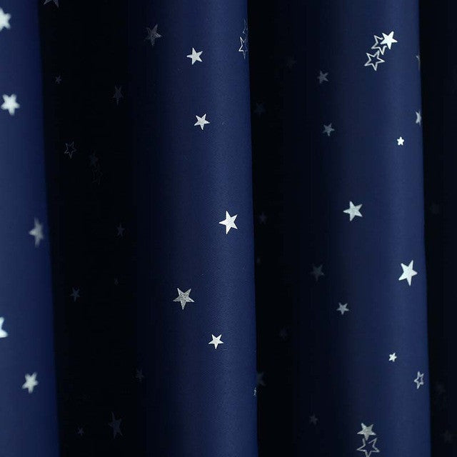 Modern Star Curtains for Children Kid Baby Room 100% Polyester Soft Hypoallergeni Room Darking 85% Blackout