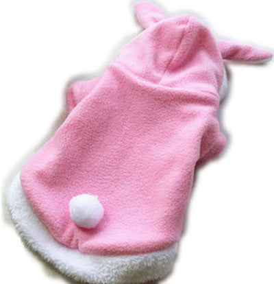 Cute Pet Cat Clothes Easter Bunny Costume Hooded Coat Fleece Warm Rabbit Outfit Clothing for Cats 29