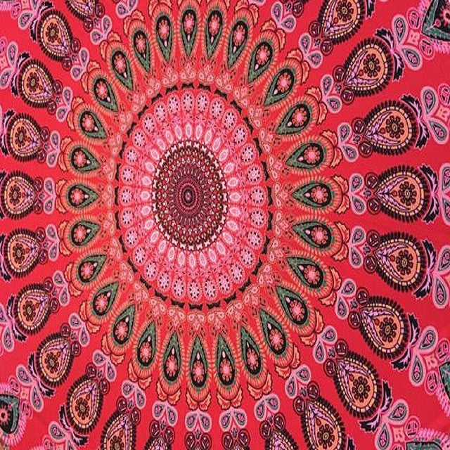 Bohemian 150cm Women Indian Persian Printed Round Chiffon Shawl Tapestry Retro Wall Hanging Towel Yoga Beach Mat T35