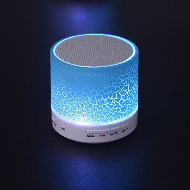 LED MINI Bluetooth Speaker BS008 Wireless Portable Music Speaker Sound Box Subwoofer TF USB Loudspeakers For phone PC