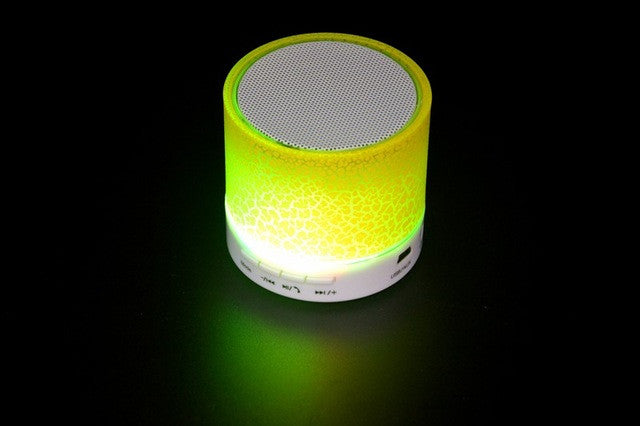 LED MINI Bluetooth Speaker BS008 Wireless Portable Music Speaker Sound Box Subwoofer TF USB Loudspeakers For phone PC