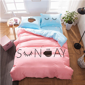 Bohemian bedding set queen double size sheet+duvet cover+pillowcase 4pcs cotton bedlinen sets