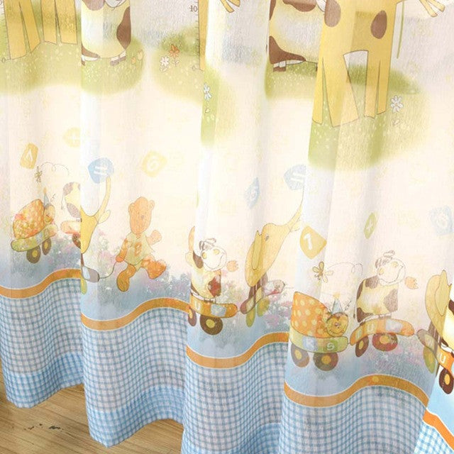 giraffe pattern modern shade blinds thick window blackout curtains for children living room the bedroom kids fabric