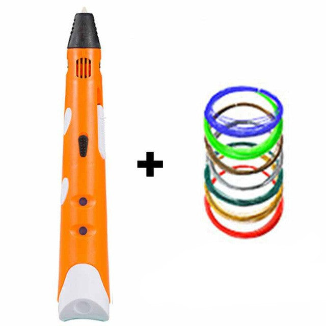 Myriwell MR RP-100A Magic 3d printer pen Drawing 3D Pen With 3Color ABS filaments 3D Printing 3d pens for kids birthday present