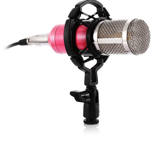 ZEEPIN BM 800 Condenser Sound Recording Microphone with Shock Mount for Radio Braodcasting Singing Black