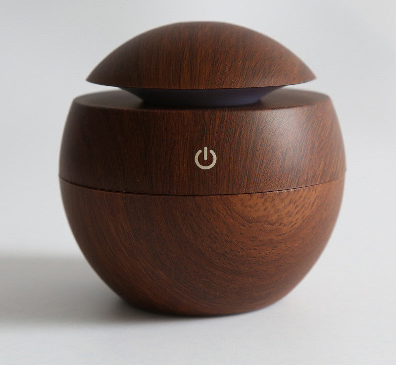 Wood Mini Ultrasonic Humidifier USB Portable Color Changing LED Aroma Diffuser Air Purifier Aromatherapy Mist Maker
