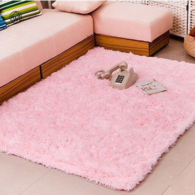 Large Size Long Plush Carpet Flokati Tea Table Mat Soft Yoga Rug Anti-skid Carpet For Living Room Bedroom Bath Doormat Floor Mat