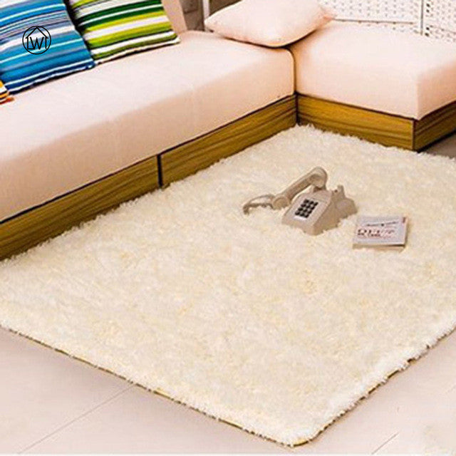 Large Size Long Plush Carpet Flokati Tea Table Mat Soft Yoga Rug Anti-skid Carpet For Living Room Bedroom Bath Doormat Floor Mat