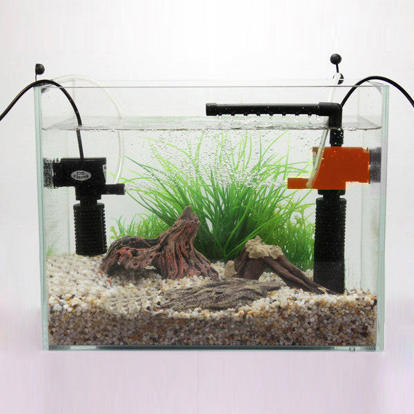 3W/5W Mini 3 in 1 Multi-function Aquarium Purifier Water Quality Tank Filter E2