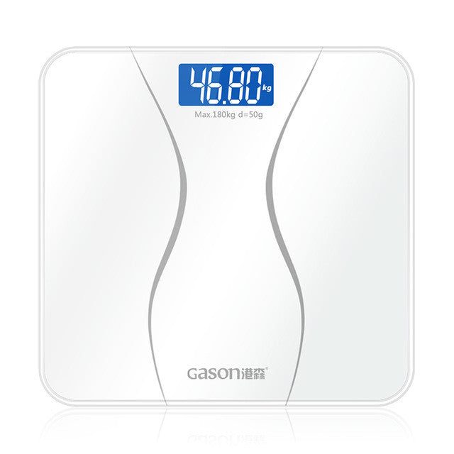 GASON A2 Bathroom Body Scales Glass Smart Household Electronic Digital Floor Weight Balance Bariatric LCD Display 180KG/50G