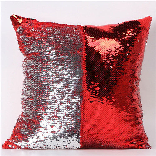 Ouneed Lovely pet Double Color Glitter Sequins Throw Pillow Case Cafe Home present Jun28