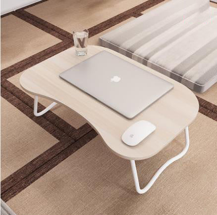 Non-slip sponge foot/Fold lazy/simple/study desk/Thickened panel/Laptop desk /Bed computer desk /Thickened steel pipe