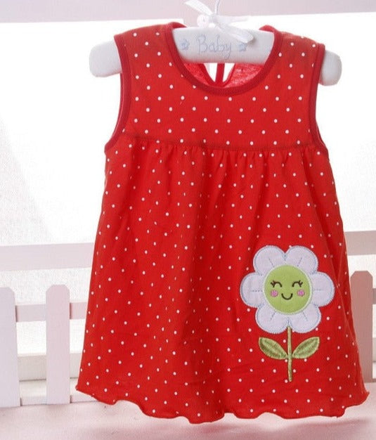 0-24M New borns Cotton Flower Dresses, Baby Girls Summer Multi Pattern Clothes