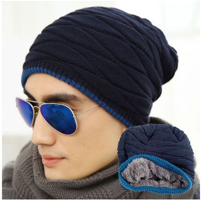 Unisex Spring Fashion Beanies Knit Beani Hat Winter Hat For Man And Women Solid Color Elastic Hip-Hop Cap Gorro Two Styles - CelebritystyleFashion.com.au online clothing shop australia