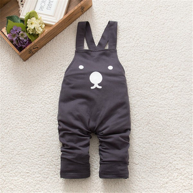 New Cute Baby Boy Girls Bib Pants Overalls Bear Print Harem Pants Long Trousers - CelebritystyleFashion.com.au online clothing shop australia