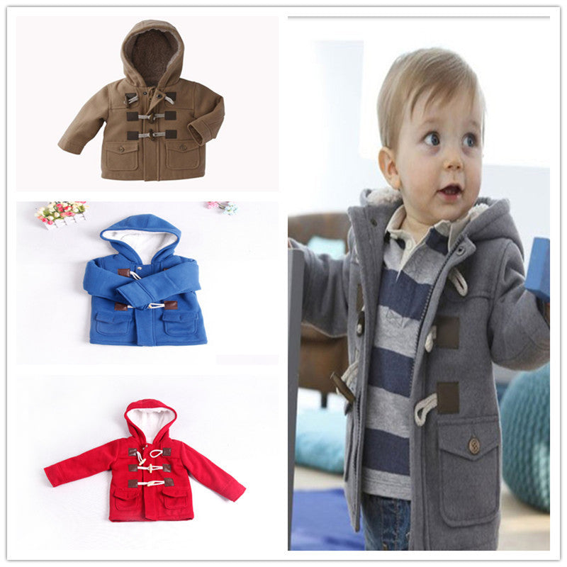 Baby Boys Jacket Clothes Winter 4 Color Outerwear Coat Thick Kids Clothes Children Clothing for 2-7yrs girls boys clothing - CelebritystyleFashion.com.au online clothing shop australia