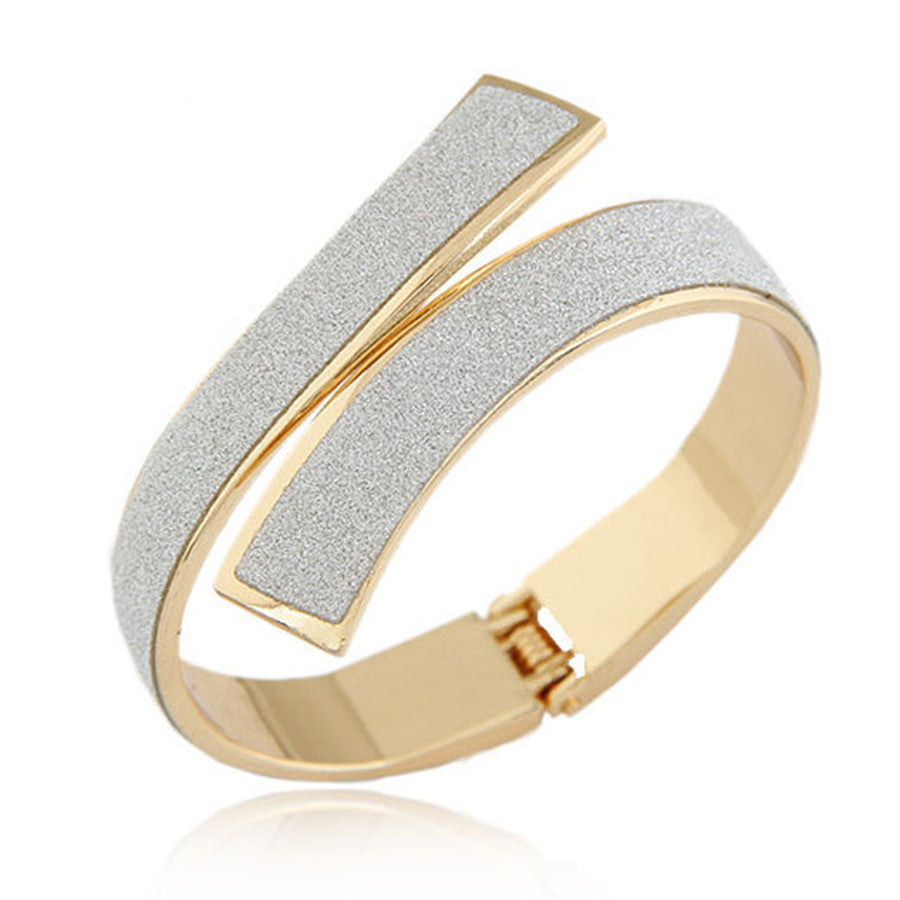 Fashion Gold/Silver Cuff Bracelets & Bangles for Women Men Jewelry Matted Charm Bracelet - CelebritystyleFashion.com.au online clothing shop australia