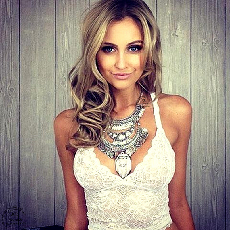 Bohemian Fashion Crystal Long Coin Necklace For Women High Quality Punk Statement Necklace Choker Women Necklaces & Pendants - CelebritystyleFashion.com.au online clothing shop australia