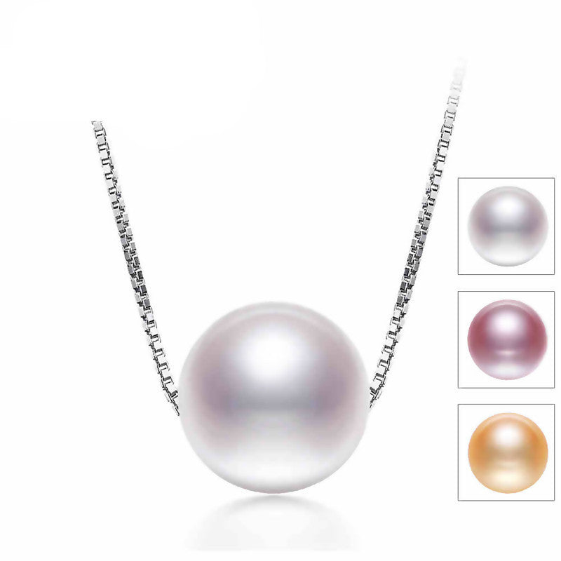 Single Pearl Necklace, 925 Sterling Silver & 6-7MM Natural Pearl Choker Necklace, June Birthstone Bridesmaids Gifts JANE - CelebritystyleFashion.com.au online clothing shop australia