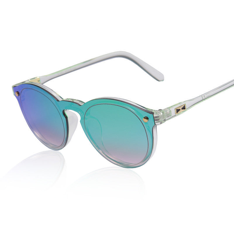 Women Sunglasses Oval Fashion Female Men Retro Reflective Mirror Sunglasses Clear Candy Color Famous Brand Designer Oculos - CelebritystyleFashion.com.au online clothing shop australia