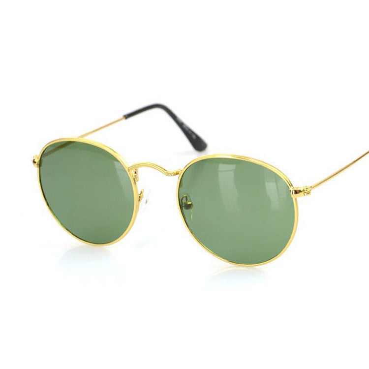 Women Retro Round Alloy Frame Sunglasses Brand Designer Women Round Sunglasses Polarizes - CelebritystyleFashion.com.au online clothing shop australia