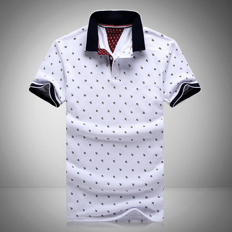 New Brands Mens Printed POLO Shirts Brands 100% Cotton Short Sleeve Camisas Polo Stand Collar Male Polo Shirt M-3XL.EDA234 - CelebritystyleFashion.com.au online clothing shop australia
