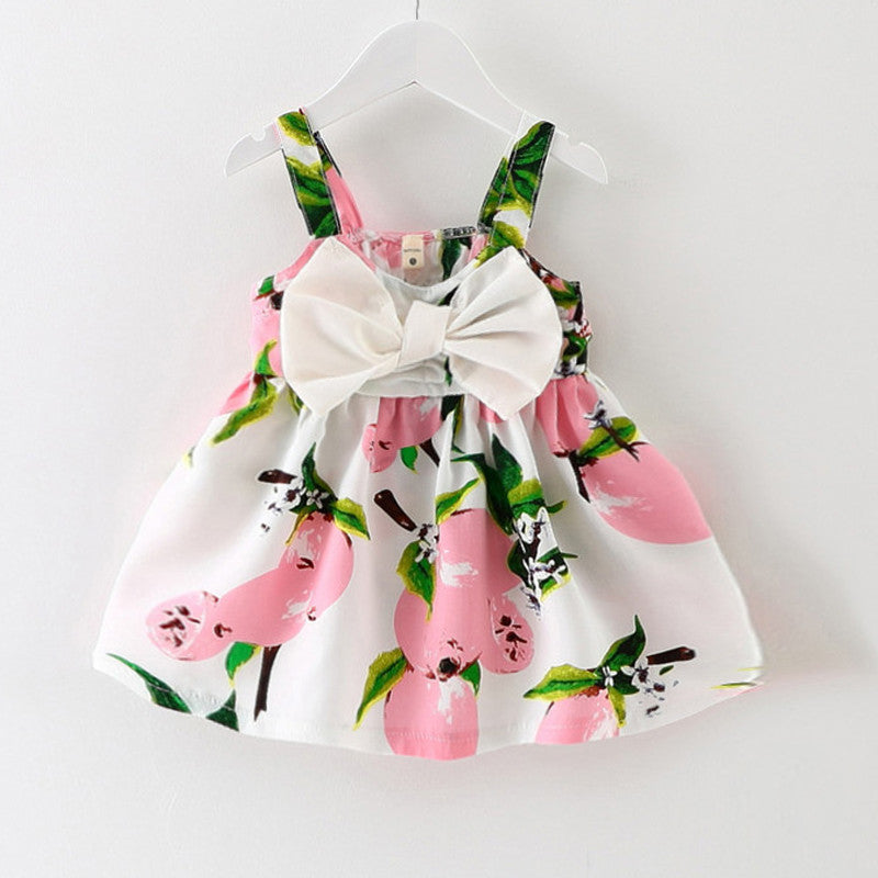 New Baby Dress Infant girl dresses Lemon Print Baby Girls Clothes Slip Dress Princess Birthday Dress for Baby Girl - CelebritystyleFashion.com.au online clothing shop australia