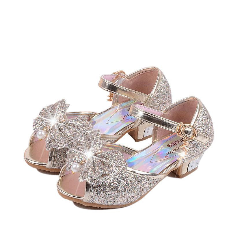 Children new fashion high heels sandals princess style party prom shoes for girls high quality non-slip buckle sandals - CelebritystyleFashion.com.au online clothing shop australia