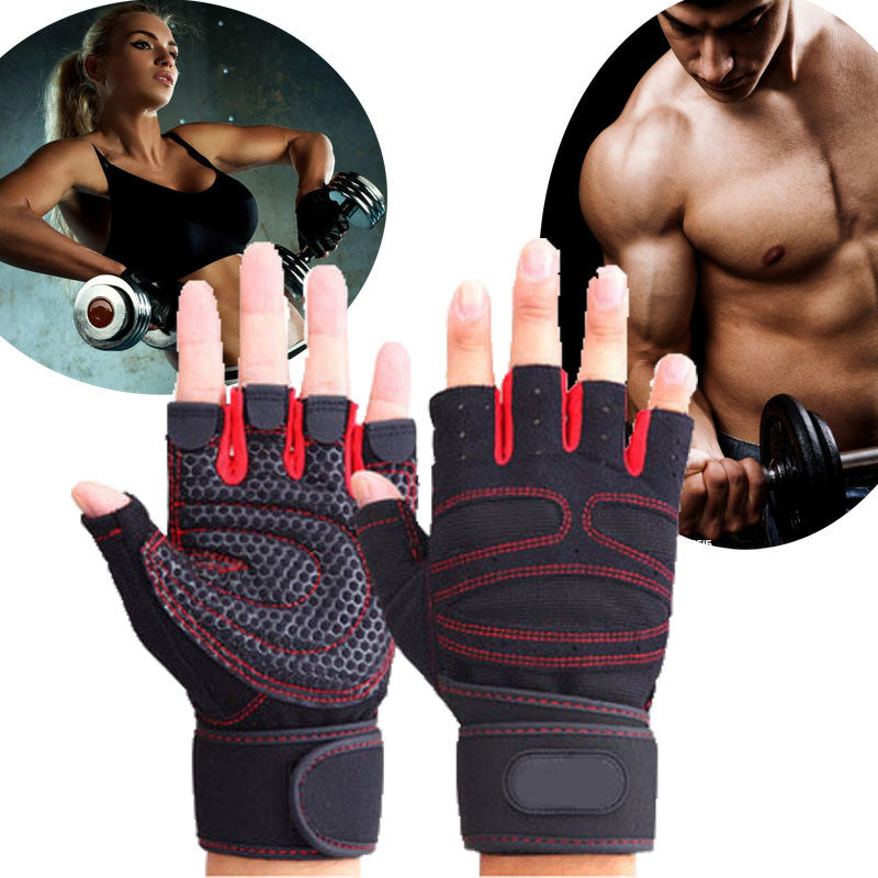 Sports Gym Gloves Half Finger Breathable Weightlifting Fitness Gloves Dumbbell Men Women Weight lifting Gym Gloves Size M/L/XL - CelebritystyleFashion.com.au online clothing shop australia