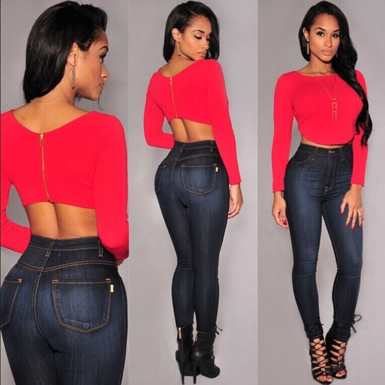 Bustier Crop Top Tee Different Colors - CELEBRITYSTYLEFASHION.COM.AU - 7