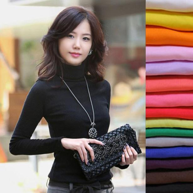 New High quality Fashion Spring Autumn Winter sweater women wool turtleneck pullovers long sleeve plus size women clothing - CelebritystyleFashion.com.au online clothing shop australia