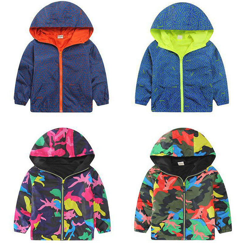 Hooded Boys Jackets Sport Camo Coats For Baby Boys Outerwears 1-8Y Children's Jackets Autumn Fluorescent Outdoor Windbreak SC142 - CelebritystyleFashion.com.au online clothing shop australia