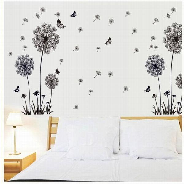 Copy of "Butterfly Flying In Dandelion "bedroom stickers Style Wall Stickers Original Design Wall Decals