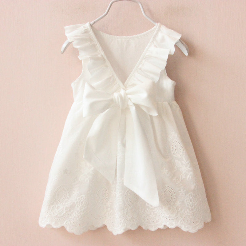 Summer New Princess Girl Dress kids Big Bow Girl Dress Children Clothing dress Girls Vestido Infantis - CelebritystyleFashion.com.au online clothing shop australia