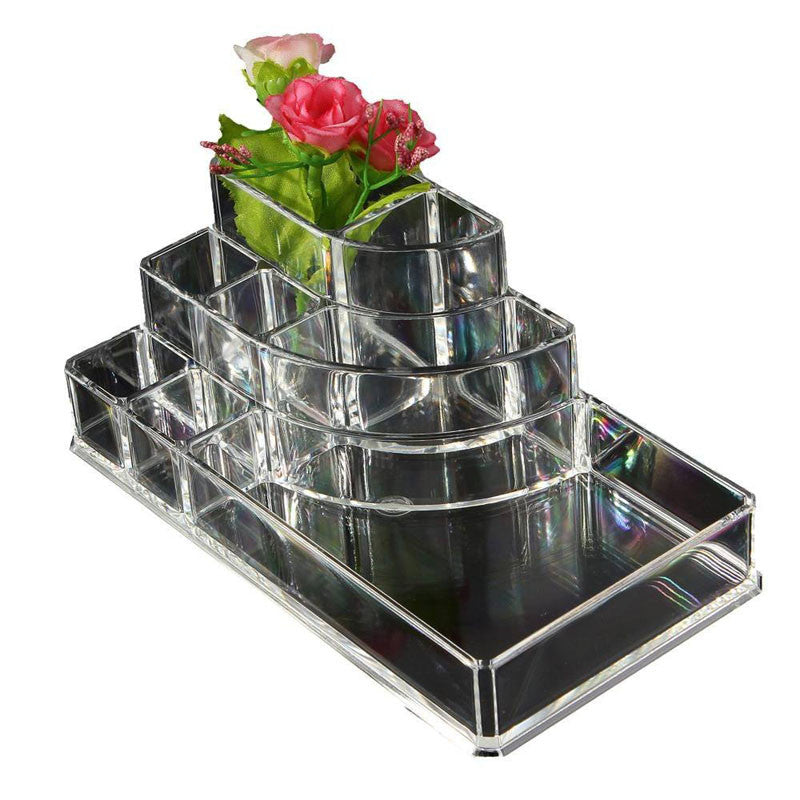 Acrylic Cosmetic Organizer Lipstick Holder Display Stand Clear Makeup Case makeup organizer organizador Storage Container