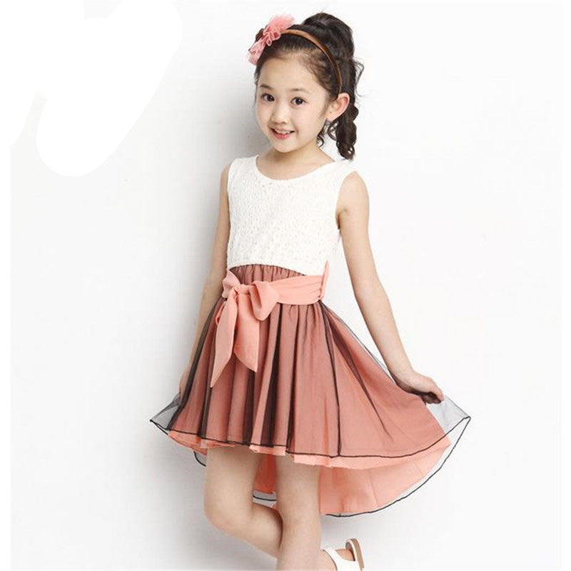 Girl Dress New Fashion Patchwork Mermaid Sleeveless Lace Kids Dresses For 4-15Y Children Girls Summer Clothes - CelebritystyleFashion.com.au online clothing shop australia