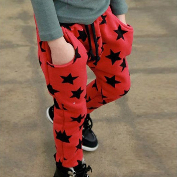 Fashion Toddler Boys Cotton Long Pants Stars Pattern Trousers Casual Bottoms - CelebritystyleFashion.com.au online clothing shop australia