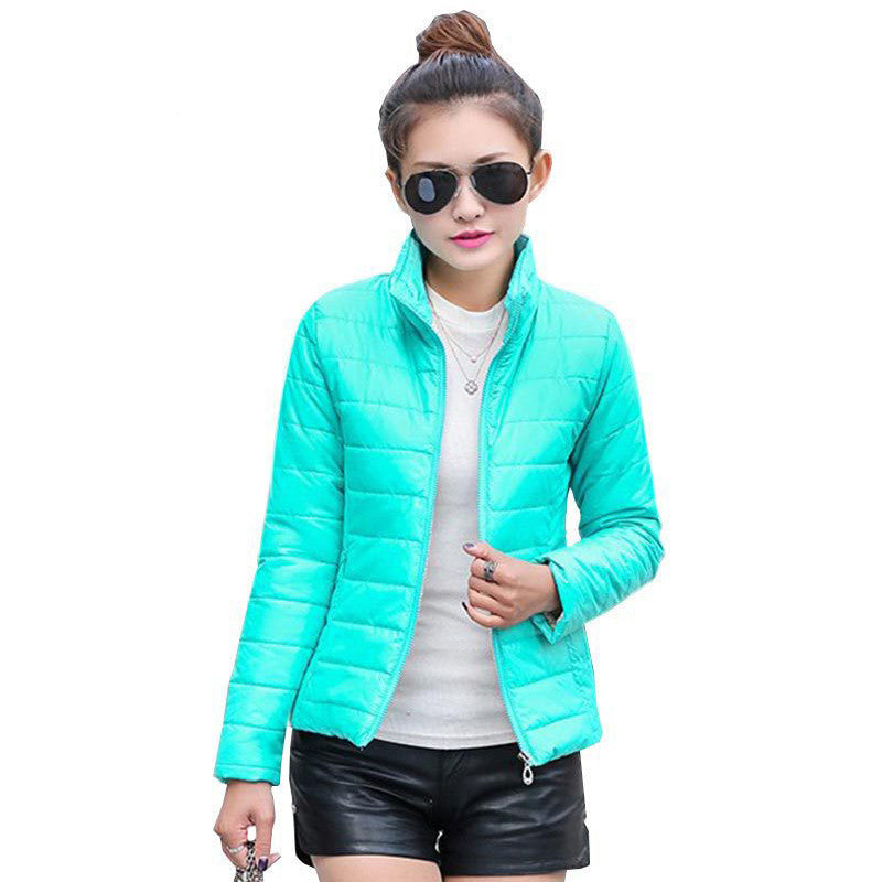 women's jacket to keep warm in winter padded silk ladies fashion casual Slim padded winter jacket 269T - CelebritystyleFashion.com.au online clothing shop australia