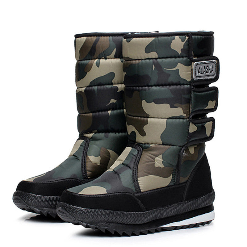 winter warm men's thickening platforms waterproof shoes military desert male knee-high snow boots outdoor hunting botas 47 - CelebritystyleFashion.com.au online clothing shop australia