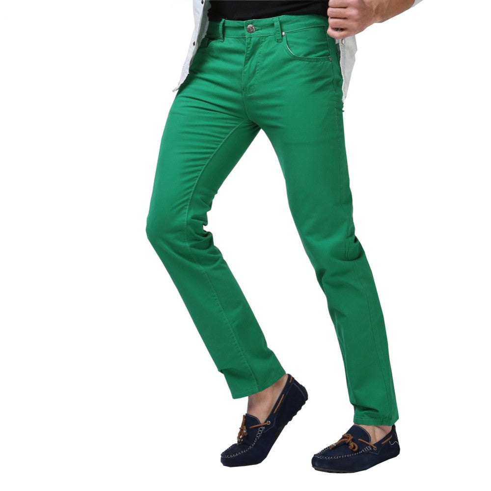 Men Jeans Solid Candy Color Fashion Casual Brand Calca Jeans - CelebritystyleFashion.com.au online clothing shop australia