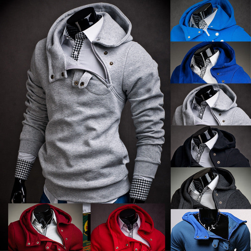 Hoodies Men Hip Hop Mens Brand 7 Color Stitching Hedging Hoodie Sweatshirt Suit Slim Fit Men Hoody - CelebritystyleFashion.com.au online clothing shop australia