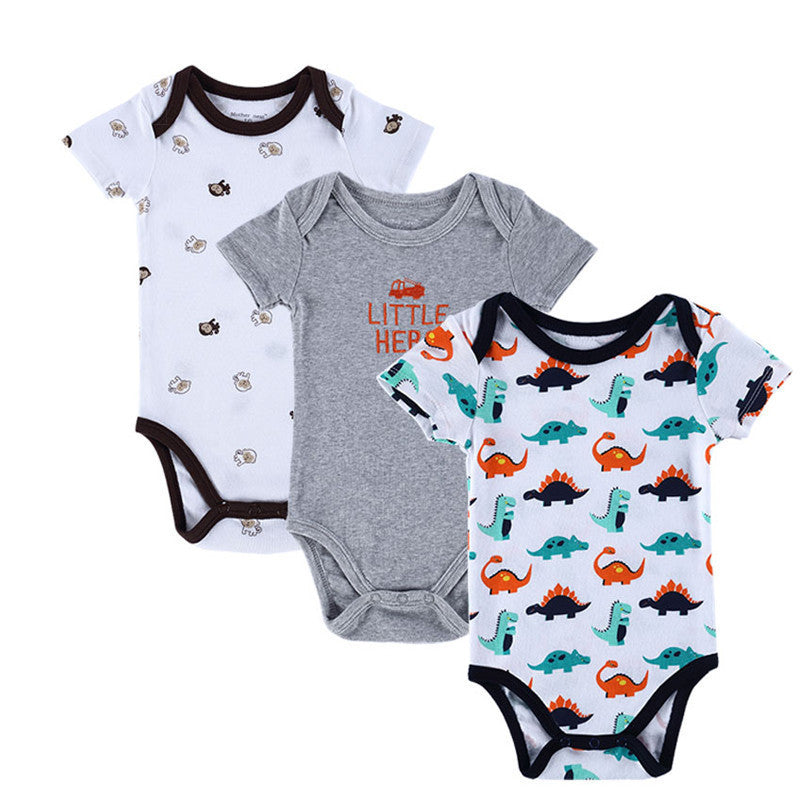 BABY BODYSUITS 3PCS 100%Cotton Infant Body Short Sleeve Clothing Similar Jumpsuit Printed Baby Boy Girl Bodysuits - CelebritystyleFashion.com.au online clothing shop australia