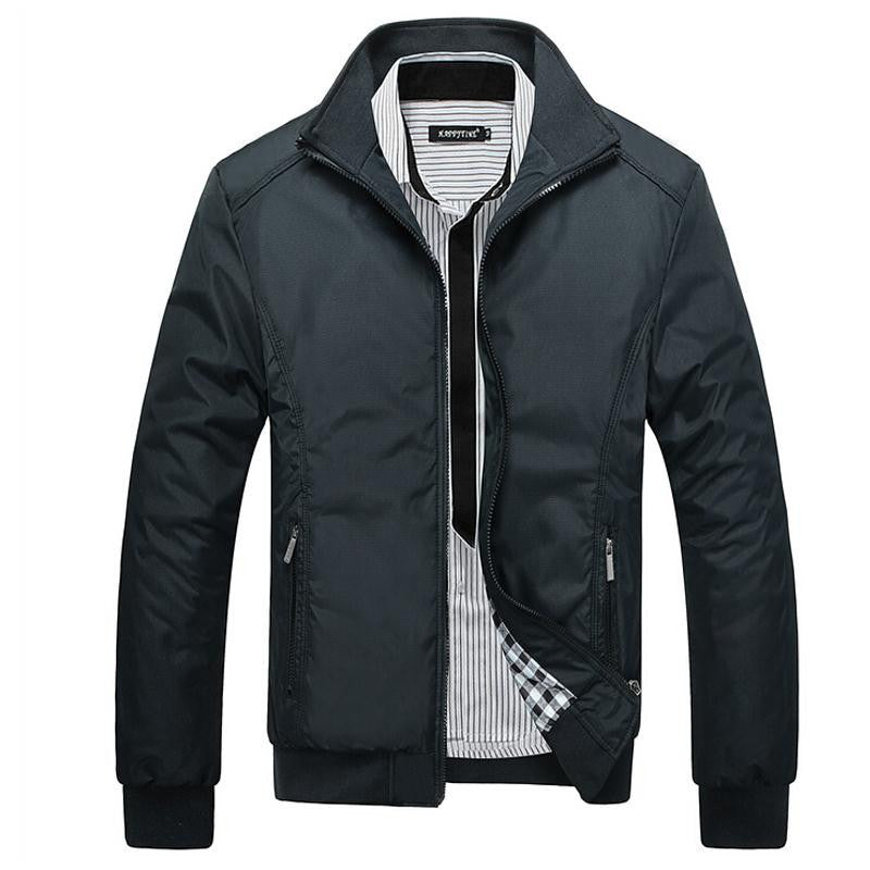 Men's Jacket Male Overcoat Casual Slim Fit Mandarin Collar Solid Waterproof Jackets M-XXXL New Arrival Men Outwear coats - CelebritystyleFashion.com.au online clothing shop australia