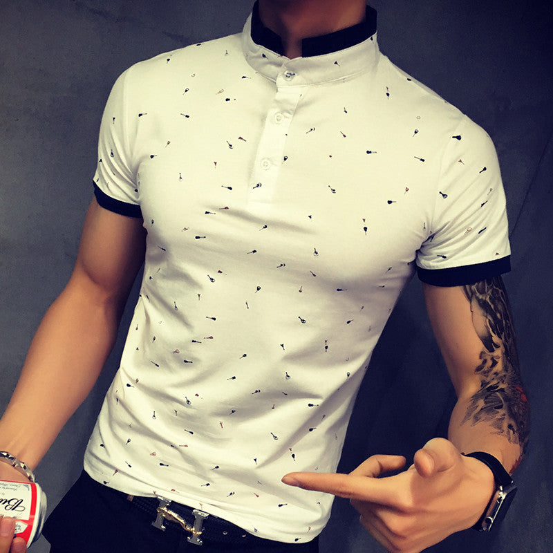 The New Summer Men'S Printing T-Shirt Slim Fit And Fit T-Shirts Fashion Handsome T Shirts Tee Shirt Homme - CelebritystyleFashion.com.au online clothing shop australia