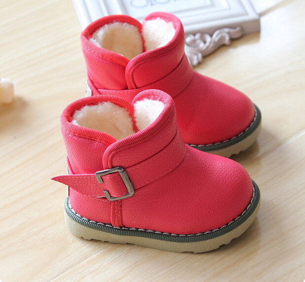 Brand Waterproof Children Boots Winter Baby Shoes Girls Cotton - Padded Shoes Ankle Boys Boots - CelebritystyleFashion.com.au online clothing shop australia