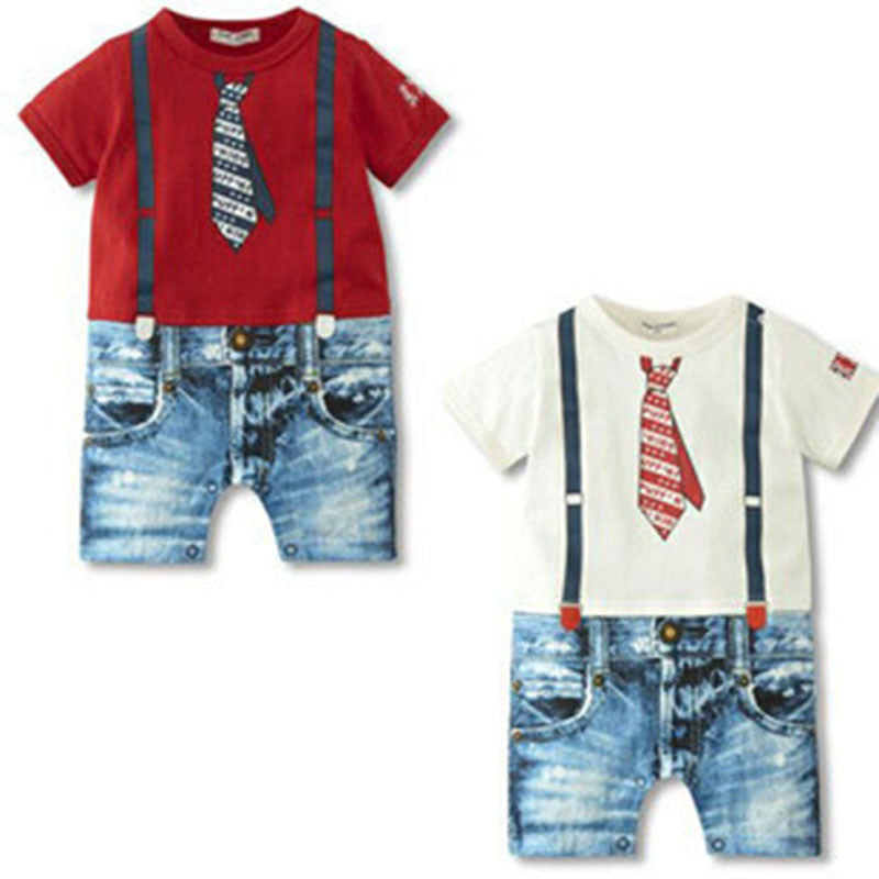 Charm Infant Toddler Cozy Soft Romper Jumpsuit Set Kid Baby Clothing Boy Braces Suits - CelebritystyleFashion.com.au online clothing shop australia
